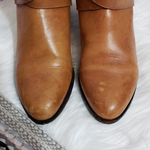 Vintage Bass Woven Riding Boots Size 6N Cognac - Picture 5 of 8